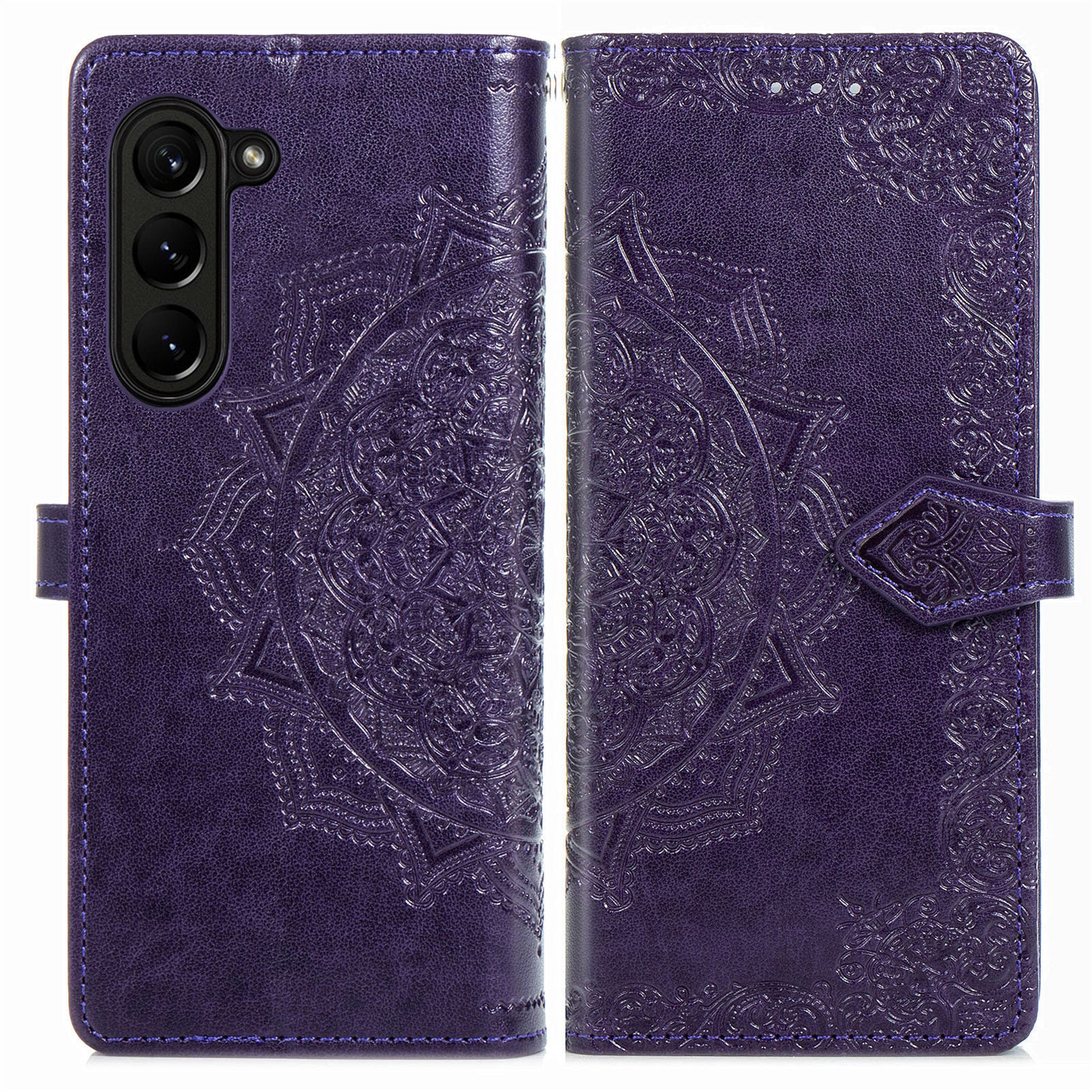 For Samsung Galaxy Z Fold5 5G Anti-Scratch Phone Cover Mandala Pattern Embossed PU Leather Wallet Case For Samsung Galaxy Z Fold5 5G Anti-Scratch Phone Cover Mandala Pattern Embossed PU Leather Wallet Case